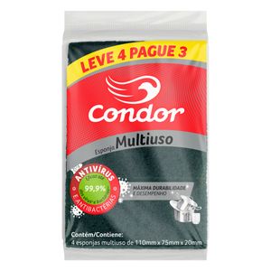 Esponja Multiuso Condor Leve 4 Pague 3 Unid