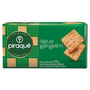 Biscoito Piraquê Água/Gergelim Pacote 215g