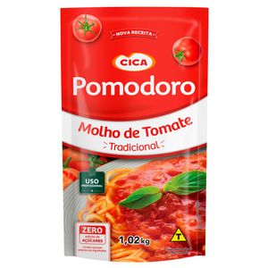 Molho de Tomate Pomodoro Uso Profissional Tradicional Cica Sachê 1.02kg