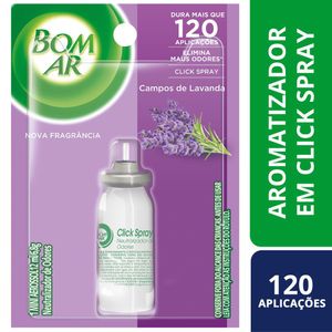 Purificador Bom Ar Lavanda Click Spray Refil 12ml