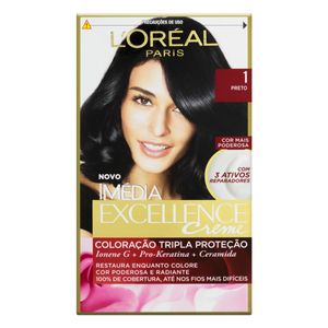 Coloração Loreal Imédia Excellence Preto 1.0