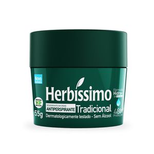 Desodorante em Creme Antiperspirante Herbíssimo Neutro 55g