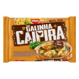 Macarrão Instantâneo Nissin Miojo Nosso Sabor Lámen Galinha Caipira Pacote 74g