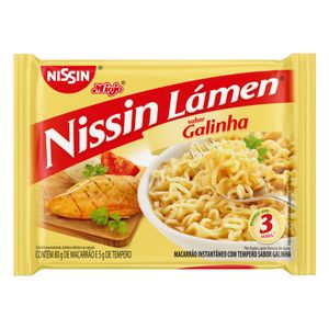 Macarrão Instantâneo Nissin Miojo Lámen Galinha Pacote 85g