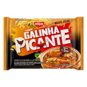 Macarrão Instantâneo Nissin Miojo Nosso Sabor Lámen Galinha Picante Pacote 74g