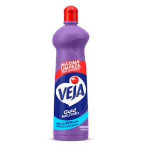 Limpador Multiuso Veja Gold c/ Álcool Lavanda Squeeze 500ml