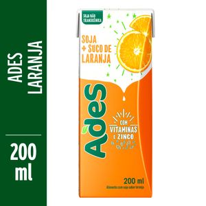 Alimento c/ Soja Ades Laranja 200ml