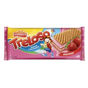 Biscoito Wafer Vitarella Treloso Morango 35g