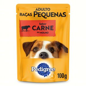 Ração p/ Cães Pedigree Adulto Raças Pequenas Carne 100g