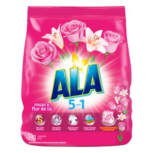 Lava Roupas em Pó Ala 5 em 1 Rosas e Flor-de-Lis 1kg