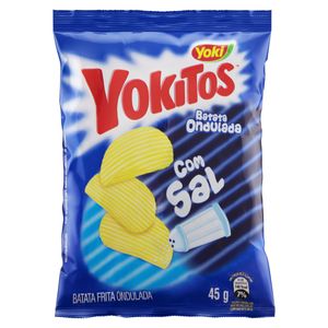 Batata Frita Ondulada Yoki Yokitos Natural Pacote 45g