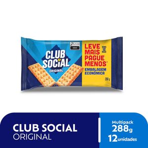 Biscoito Salgado Club Social Original 288g