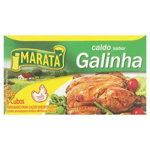 Tempero em Tablete Maratá Caldo de Galinha Caixa 57g c/ 6 Unid