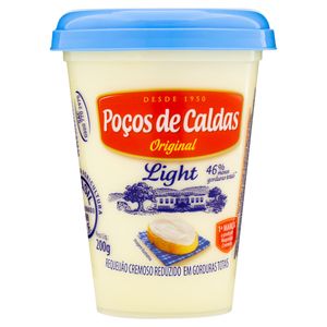 Requeijão Cremoso Poços de Caldas Light 200g