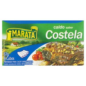 Tempero em Tablete Maratá Caldo de Costela Caixa 57g c/ 6 Unid