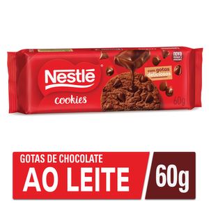 Biscoito Cookies Nestlé Classic Chocolate c/ Gotas de Chocolate ao Leite 60g