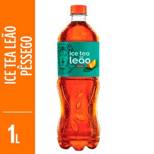 Chá Preto Ice Tea Leão Pêssego 1l