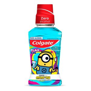 Enxaguante Bucal Colgate Plax Kids Minions Zero Álcool Tutti Frutti c/ Flúor 250ml