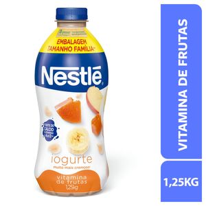 Iogurte Nestlé Parcialmente Desnatado Vitamina Frutas Garrafa 1 ,25kgTamanho Família