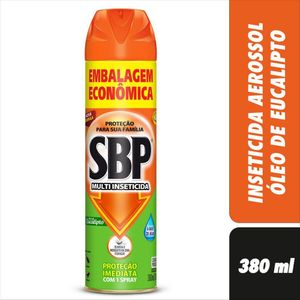 Multi-Inseticida Sbp Aerossol Óleo de Eucalipto à Base de Água 380mlEmbalagem Econômica