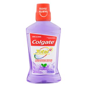 Enxaguante Bucal Colgate Total 12 Antibacteriano Zero Álcool Anti tartar 500ml