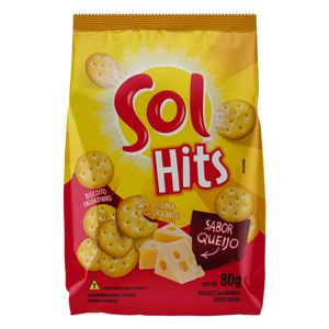 Biscoito Salgadinho Sol Hits Queijo 80g