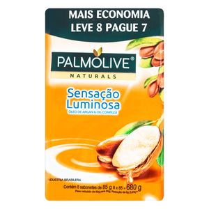 Sabonete Palmolive Natural Óleo de Argan 85g Leve 8 Pague 7 Unid