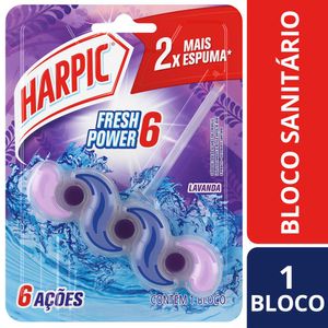 Desodorizador Sanitário Harpic Bloco Fresh Power 6 Lavanda