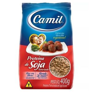 Proteína Texturizada de Soja Escura Camil Pacote 400g