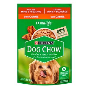 Ração Úmida Dog Chow Cães Adultos Minis e Pequenos Frango 100g