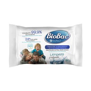 Sabonete em Barra Biofleur Antibacteriano Limpeza Profunda 180g