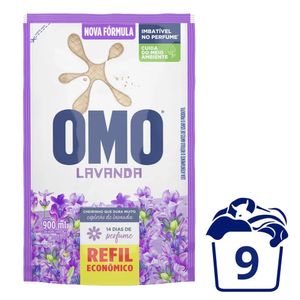 Sabão Líquido Omo Lavanda Refil 900ml