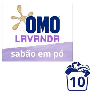 Lava Roupas em Pó Omo c/ Ativo Concentrado Lavanda Caixa 800g Edição Especial