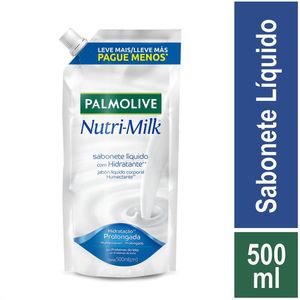 Sabonete Líquido Hidratante Palmolive Nutri-Milk Sachê 500ml Refil Leve Mais Pague Menos