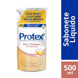 Sabonete Líquido Protex Vitamina E Sachê Refil 500ml Leve Mais Pague Menos