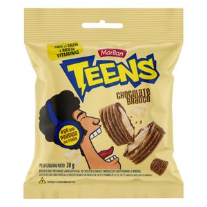 Biscoito Recheado Marilan Teens Chocolate Branco 30g