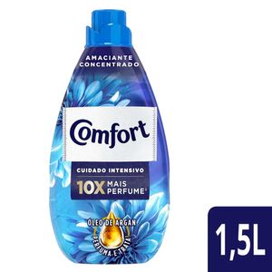 Amaciante Comfort Concentrado Cuidado Intensivo c/ Óleo de Argan Frasco 1.5l Embalagem Econômica