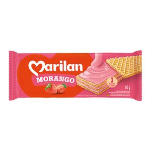 Biscoito Wafer Marilan Morango 80g