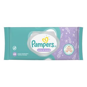 Lenço Umedecido Pampers Lavanda c/ 48 Unid