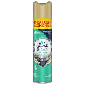 Odorizador de Ambiente Glade Aerossol Frescor de Águas Florais Frasco 360ml Embalagem Econômica