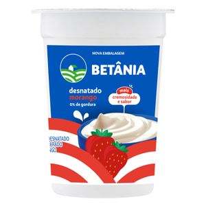 Iogurte Betânia Desnatado Copo Morango 170g