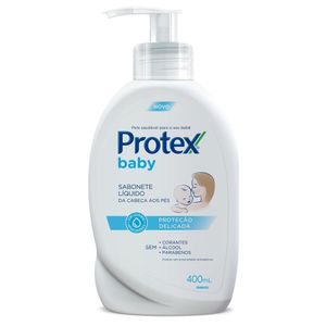 Sabonete Líquido Protex Baby da Cabeça aos Pés Proteção Delicada Frasco 400ml