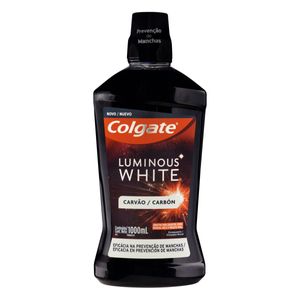 Enxaguante Bucal Colgate Zero Álcool Carvão Luminous White 1l