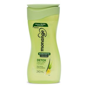 Sabonete Líquido Monange Detox Capim-Limão & Gengibre40ml