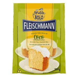 Mistura p/ Bolo Fleischmann Meu Bolo Coco Sachê 390g