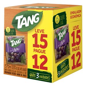 Refresco em Pó Tang Uva 25g Leve 15 Pague 12