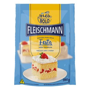 Mistura p/ Bolo Fleischmann Meu Bolo Baunilha Sachê 390g