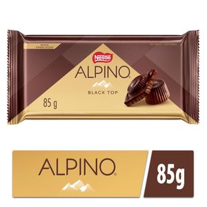 Chocolate em Barra Alpino ao Leite e Meio Amargo Black Top 85g