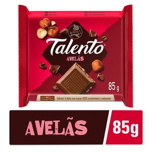 Chocolate ao Leite Garoto Talento c/ Avelãs 85g