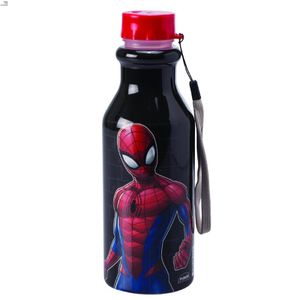 Garrafa Plasútil Plástica Infantil Abre Fácil Homem Aranha 530ml